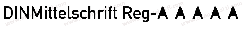 DINMittelschrift Reg字体转换